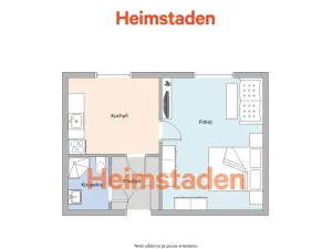 Pronájem bytu 1+1, Havířov - Město, Klidná, 25 m2