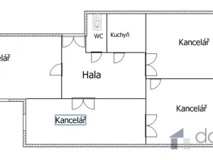 Pronájem kanceláře, Praha, Bělehradská, 100 m2