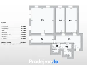Prodej bytu 3+1, Znojmo, Jana Palacha, 112 m2
