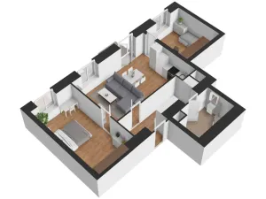 Pronájem bytu 3+kk, Tábor, Kpt. Jaroše, 74 m2