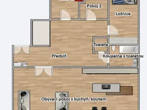 Pronájem bytu 4+kk, Praha - Nové Město, Lublaňská, 90 m2