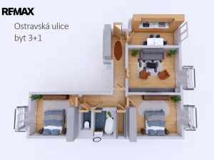 Prodej bytu 3+1, Příbram - Příbram VII, Ostravská, 76 m2