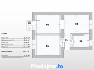 Prodej bytu 2+1, Žďár nad Sázavou, Revoluční, 47 m2