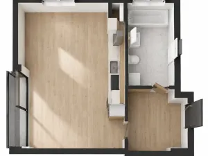 Pronájem bytu 1+kk, Heřmanova Huť, U Pondu, 35 m2