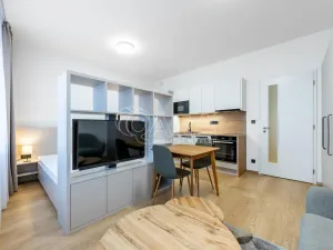 Pronájem bytu 1+kk, Praha - Karlín, Pobřežní, 28 m2
