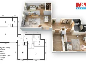 Prodej bytu 3+1, Praha - Troja, Lublinská, 70 m2