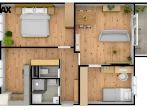 Pronájem bytu 3+1, Hradec Králové - Malšovice, Kpt. Fechtnera, 70 m2