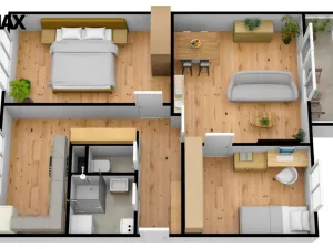 Pronájem bytu 3+1, Hradec Králové - Malšovice, Kpt. Fechtnera, 70 m2