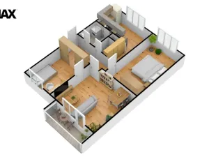 Pronájem bytu 3+1, Hradec Králové - Malšovice, Kpt. Fechtnera, 70 m2