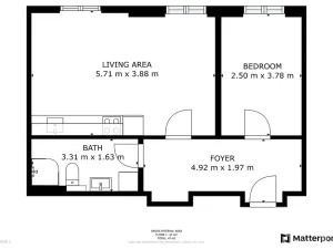 Pronájem bytu 2+kk, Praha - Libeň, Františka Kadlece, 44 m2