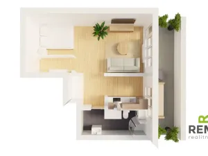 Prodej bytu 1+kk, Zlín, Ševcovská, 33 m2