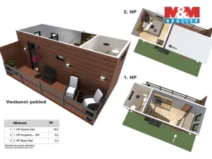 Prodej mobilheimu, Chabeřice - Čížov, 17 m2
