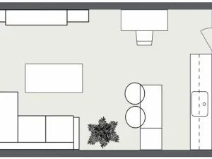 Pronájem bytu 1+kk, Ostrava - Výškovice, Výškovická, 28 m2