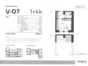Pronájem bytu 1+kk, Praha - Vršovice, Bartoškova, 40 m2