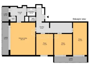 Prodej bytu 4+1, Praha - Vršovice, Kazašská, 93 m2
