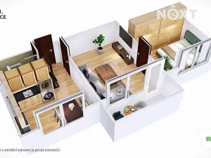 Pronájem bytu 2+1, Lukavice, 44 m2