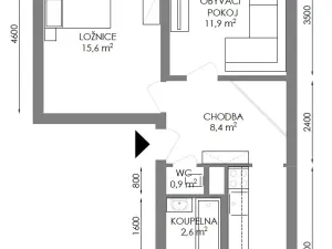 Pronájem bytu 2+1, Třebíč, Fr. Hrubína, 54 m2