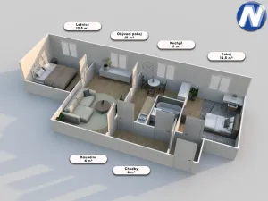 Prodej bytu 3+1, Volary, Sídl. Míru, 70 m2