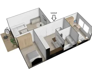Pronájem bytu 3+1, Brno, Vrbenského, 64 m2