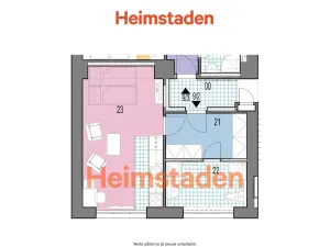Pronájem bytu 1+kk, Karviná - Nové Město, Urxova, 32 m2