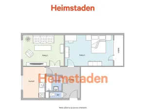 Pronájem bytu 2+1, Havířov - Město, Sukova, 52 m2