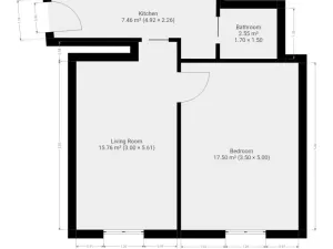 Pronájem bytu 2+kk, Praha - Libeň, Novákových, 43 m2