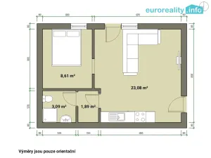 Prodej bytu 2+kk, Tachov, Na Třešňovce, 37 m2
