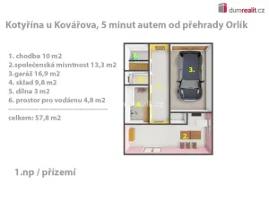 Prodej chalupy, Kovářov - Kotýřina, 162 m2