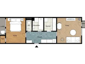 Prodej bytu 2+1, Praha - Košíře, Pod školou, 47 m2