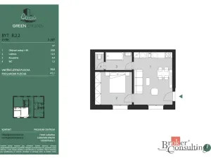 Prodej bytu 2+kk, Praha - Chodov, Klapálkova, 41 m2