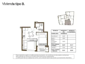 Prodej bytu 2+kk, Torrevieja, Alicante, Španělsko, 34 m2