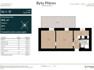 Prodej bytu 2+1, Přerov - Přerov I-Město, Husova, 52 m2