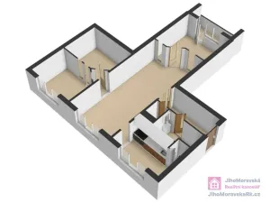 Pronájem bytu 4+1, Hodonín, Cihlářská čtvrť, 77 m2