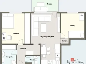 Prodej bytu 3+kk, Plzeň - Východní Předměstí, Jablonského, 67 m2