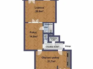 Prodej bytu 2+1, Praha - Břevnov, Bělohorská, 70 m2