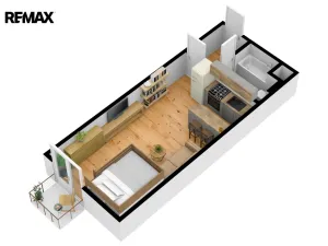 Prodej bytu 1+kk, Hradec Králové - Třebeš, Svatojánská, 28 m2