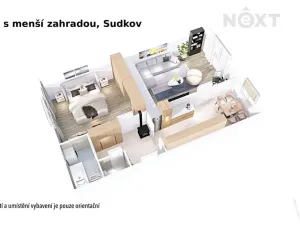 Prodej bytu 2+1, Sudkov, 74 m2
