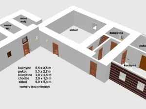 Prodej chalupy, Bílý Újezd - Roudné, 90 m2