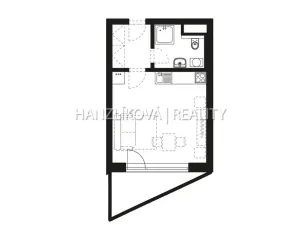 Pronájem bytu 1+kk, České Budějovice - České Budějovice 2, Volejbalistů, 28 m2