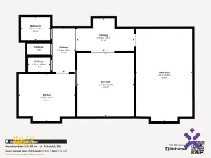 Pronájem bytu 2+1, Zlín, Sokolská, 56 m2