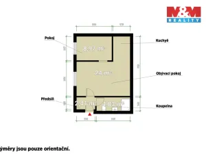 Pronájem bytu 2+kk, Tlučná, Tlučenská kolonie, 41 m2
