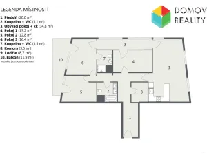 Prodej bytu 4+kk, Praha - Stodůlky, Toufarova, 118 m2