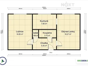 Prodej bytu 2+1, Zábřeh, Kosmonautů, 54 m2
