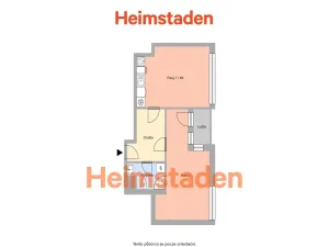 Pronájem bytu 2+kk, Ostrava - Moravská Ostrava, Sokolská třída, 52 m2