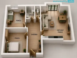 Pronájem bytu 3+kk, Beroun - Beroun-Město, Nad Paloučkem, 71 m2