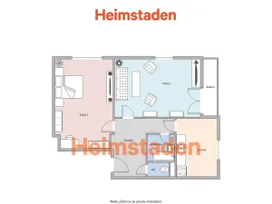 Pronájem bytu 2+1, Havířov - Město, nám. Republiky, 52 m2