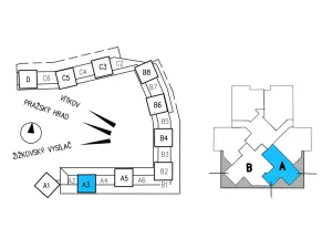 Pronájem bytu 2+kk, Praha - Žižkov, Pitterova, 61 m2