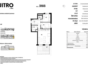 Prodej bytu 3+kk, 76 m2