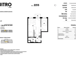Prodej bytu 2+kk, 57 m2