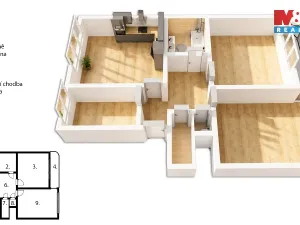 Pronájem bytu 3+1, Žamberk, Vrchlického, 97 m2